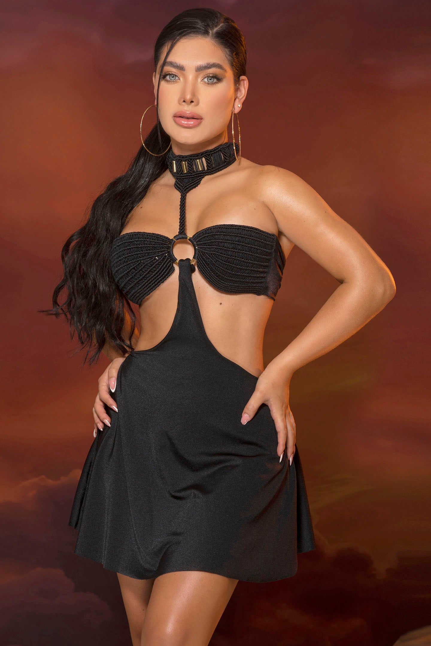 Vestido Alma Del Mar Negro 1 Soul of the beach Alma playera