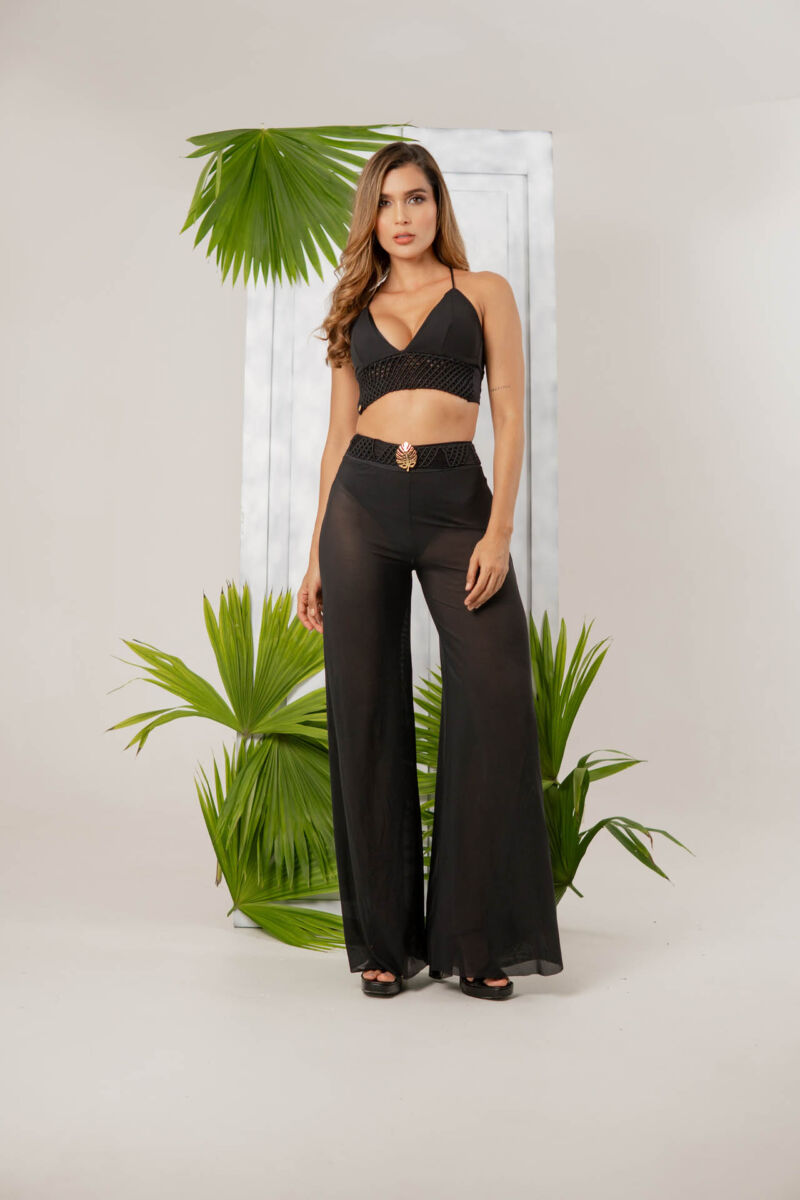 Top Marea Alta Pantalon Nereida negro 1